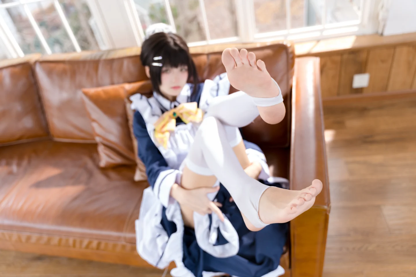 九柒喵 - No.045 枣子姐女仆 [22P-314MB] tg@simisebaisi 【丝足阁】017.webp